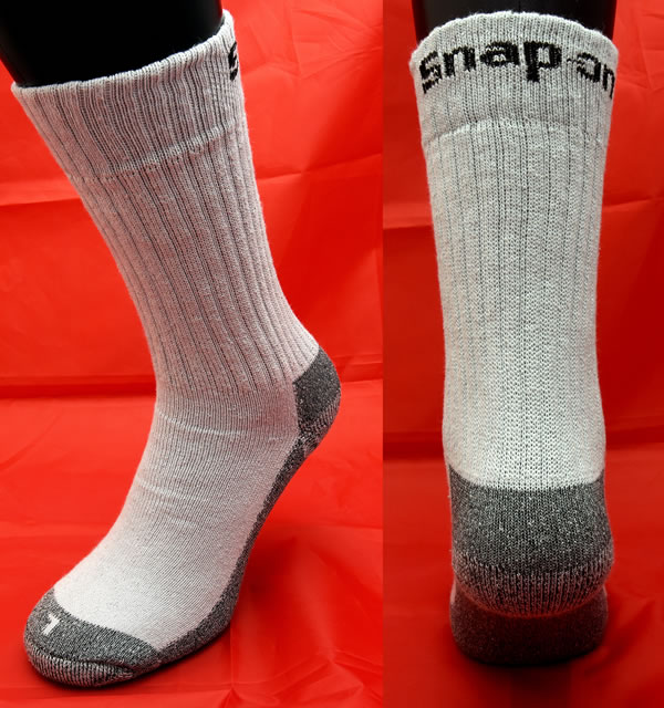 Cotton Crew Socks Grey Size L UK 6-11 EUR 39-45