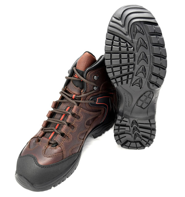 OFFROAD Steel Boots Brown Size UK 7 EUR 41