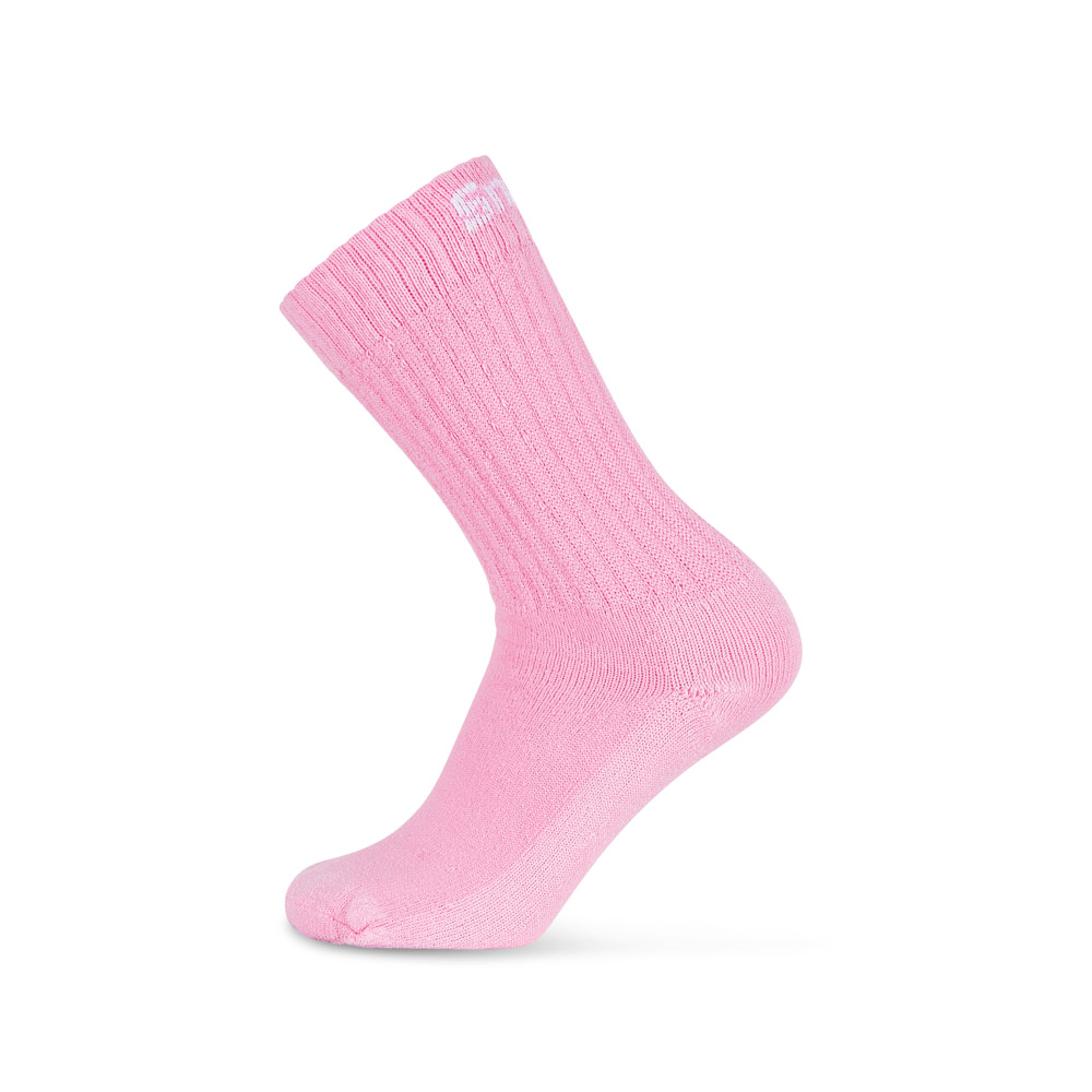 Cotton Crew Socks Pink Size M UK 4-8 EUR 37-42