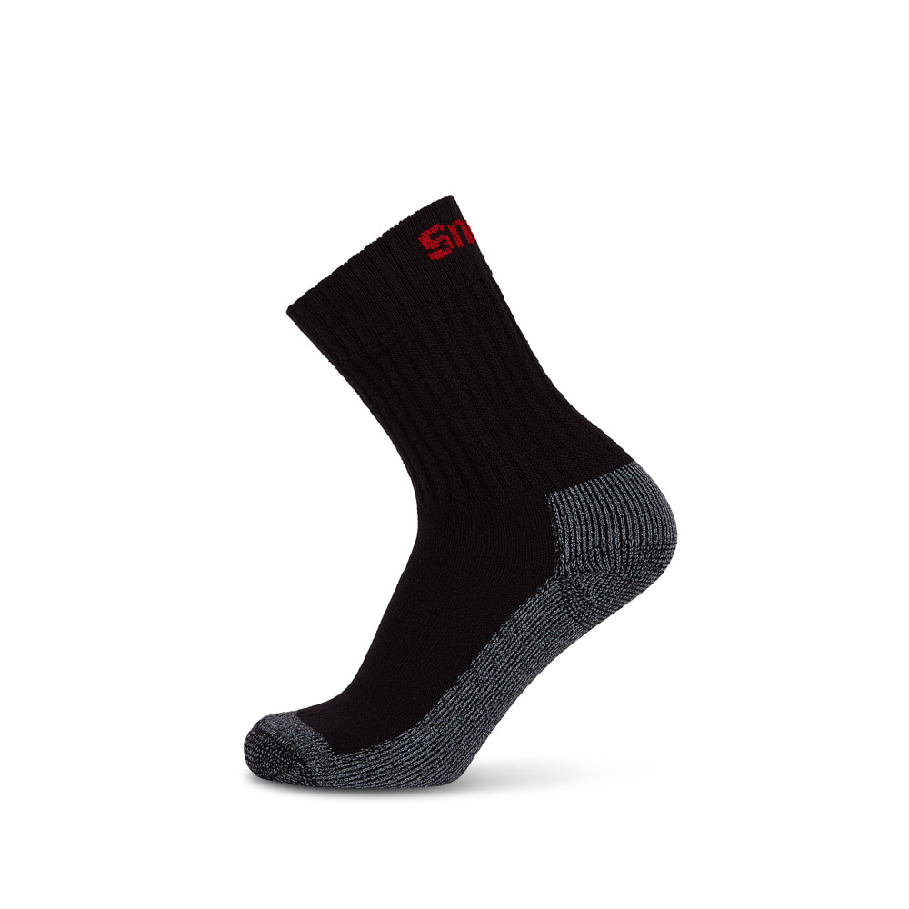 Cotton Crew Socks Black Size M UK 4-8 EUR 37-42