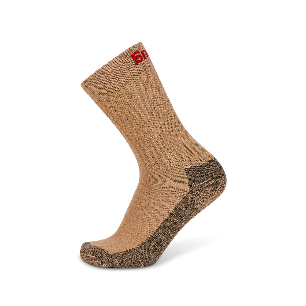 Cotton Crew Socks Khaki Size L UK 6-11 EUR 39-45